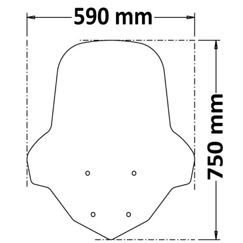 Parabrisas protección media YAMAHA n-max 125 21